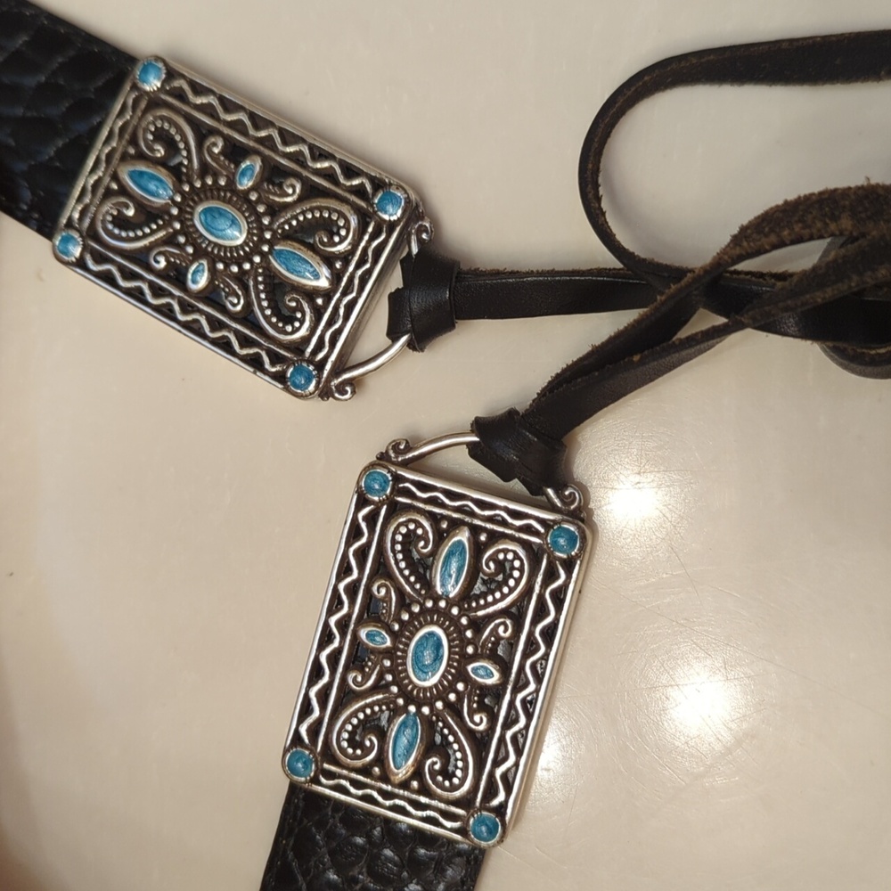 Brighton Croc-Embossed Belt - Picture 7 of 7